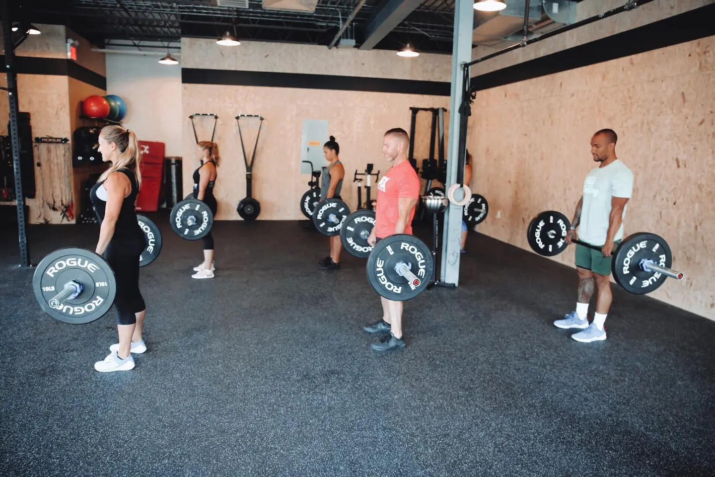 Athletes training at CrossFit Middle Village